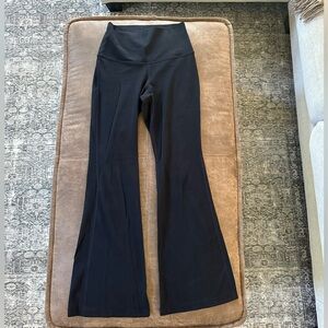 Aritzia TNA High Rise Black Flared Leggings